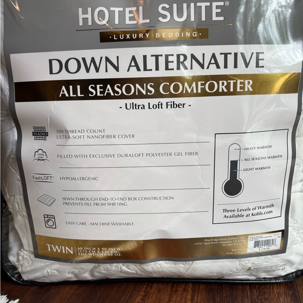 Hotel Collection Down Alternative Comforter - White